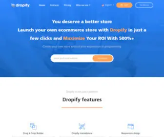 Dropify.shop(Dropify is an easy to use powerful platform) Screenshot