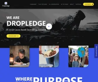 Dropledge.org(A Social Cause Based Technology Initiative) Screenshot