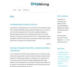 Dropmining.com(Blog) Screenshot