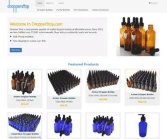 Dropperstop.com(High quality dropper bottles at the lowest prices. Shop) Screenshot