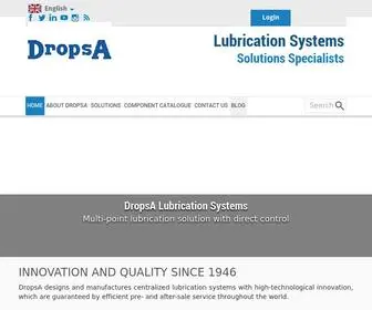 Dropsa.com(Industrial Centralized Lubrication Systems Manufacturer) Screenshot