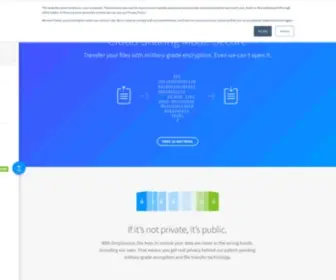 Dropsecure.com(End-to-end encrypted file transfers and secure storage) Screenshot
