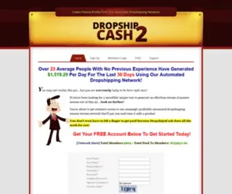 Dropship2Cash.com(Collect Automatic Income Using Our Automated Dropshipping Network) Screenshot