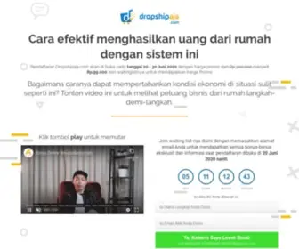 Dropshipaja.com(Platform Dropship Print On Demand Indonesia POD Terbaik) Screenshot