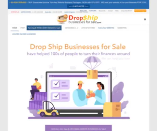 Dropshipbusinesses4Sale.com(Established TurnKey Websites) Screenshot