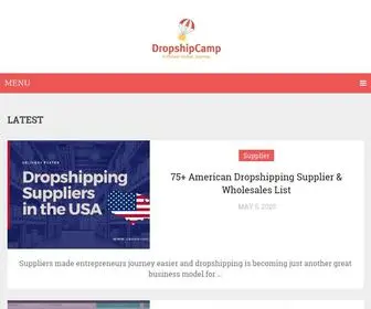 Dropshipcamp.com(Make Money Online with Dropshipping) Screenshot