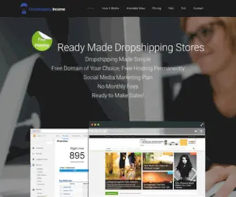 Dropshippingincome.com(Ready Made Dropship Stores) Screenshot