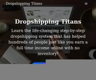Dropshippingtitans.com(Build passive income by selling on eBay) Screenshot