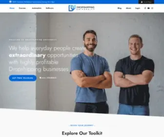 Dropshippinguniversity.com(Dropshipping University) Screenshot