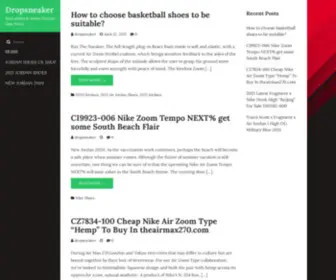 Dropsneaker.com(Nike,adidas & Jordan Release Date News) Screenshot