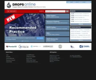 Dropsonline.org(Dropped Objects Prevention Scheme Global Resource Centre) Screenshot