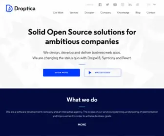 Droptica.com(Software Development Company) Screenshot