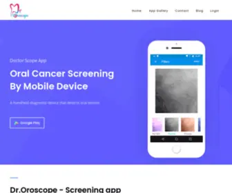 Droroscope.com(Oral Cancer Screening) Screenshot