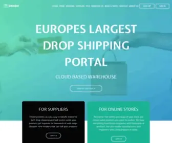 Droshi.com(Europes largest drop shipping portal with cloud based warehouse) Screenshot