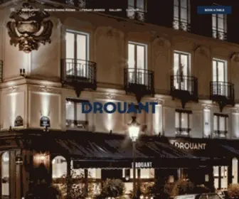 Drouant.com(Drouant Restaurant Paris) Screenshot