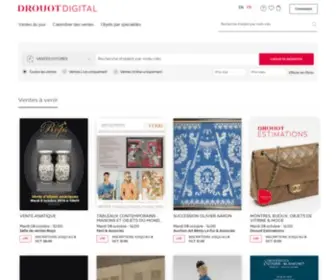 Drouotlive.com(Le site des ventes aux enchères d'objet d'art et de collection) Screenshot