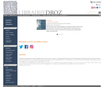 Droz.org(Librairie Droz (Suisse)) Screenshot