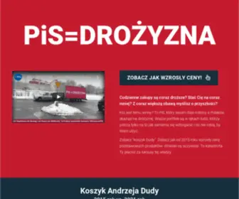 Drozyzna-Pis.pl(PiS = DROŻYZNA) Screenshot