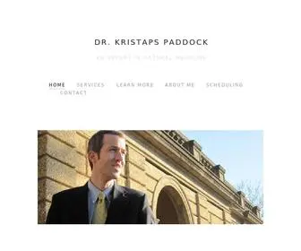 Drpaddock.com(Kristaps Paddock) Screenshot