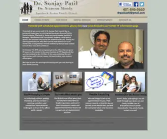 Drpatildental.com(Aquidneck Avenue Family Dental) Screenshot