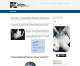 Drpetchauer.com(Petchauer Chiropractic of Holland) Screenshot