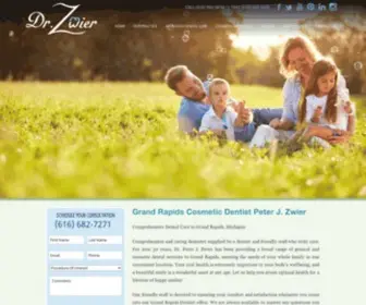 Drpeterzwier.com(Dentist in Grand Rapids) Screenshot