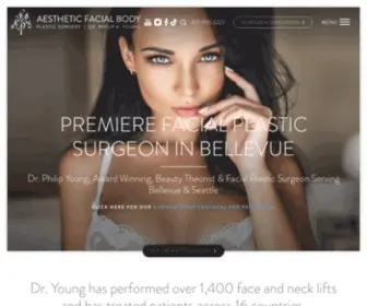 DRphilipyoung.com(Facial Plastic Surgeon Bellevue) Screenshot