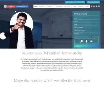 Drpositivehomeopathy.com(Homeopathy hospitals in Hyderabad and Chennai. Our holistic approach) Screenshot