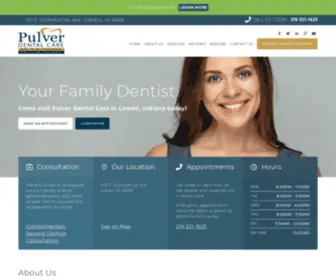 Drpulver.com(Dentist in Lowell) Screenshot