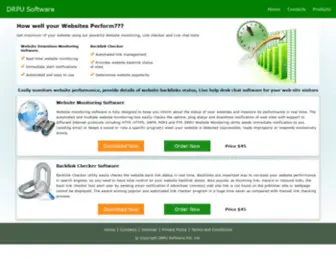 Drpuwebtools.com(Webmaster tools website uptime downtime monitoring software backlink checker live chat utility) Screenshot