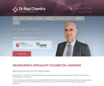 DrraajChandra.com.au(Colorectal Surgeon Melbourne) Screenshot