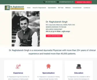 Drraghubansh.com(Best Ayurvedic Doctor in Delhi) Screenshot