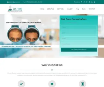 DrrajHairtransplant.com(Raj Hair Transplant Center in Panipat) Screenshot