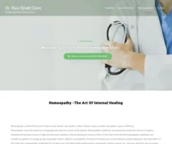 Drravibhatt.com(Dr. Ravi Bhatt Homeopathic Clinic) Screenshot