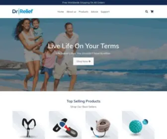 Drrelief.com(Live Pain Free) Screenshot