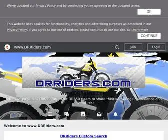 Drriders.com(A Dedicated Suzuki DR650 forum for DR650 riders to share their knowledge) Screenshot