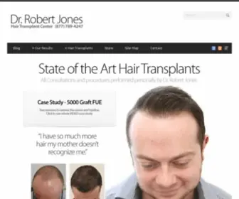 Drrobertjones.com(Hair Transplant) Screenshot