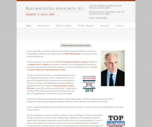 Drrobertkatz.com(Rheumatology Associates) Screenshot