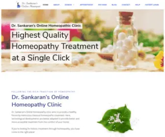 Drsankaranhomeopathy.com(Highest Quality Homeopathy Treatment) Screenshot