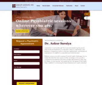 Drsaraiya.com(Saraiya Holistic Psychiatry Balance) Screenshot