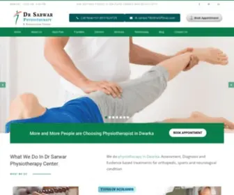 Drsarwarphysiotherapycenter.com(Sarwar Healthcare Pvt Ltd) Screenshot