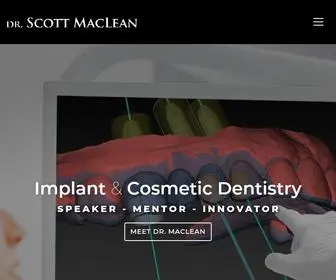 DRscottmaclean.com(Creating and Caring for Beautiful Smiles) Screenshot