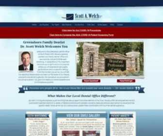 DRscottwelch.com(Family Dentist Greensboro) Screenshot