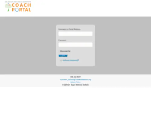 Drsearscoachportal.org(Log In) Screenshot