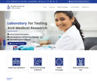 Drsethpathlab.com(Dr Seth's Path Lab) Screenshot