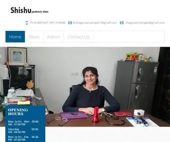 DRshagunacmahajan.com(Shishu Pediatric clinic) Screenshot