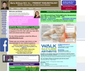 DRshibuya.com(Fremont Rheumatology) Screenshot