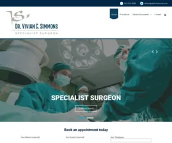 Drsimmons.co.za(Dr Vivian C) Screenshot