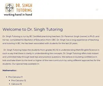 Drsinghtutor.com(Working hand in hand) Screenshot