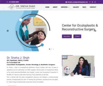 DRsnehashah.com(Oculoplastic and Facial Aesthetic Surgeon) Screenshot